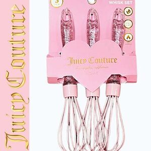 Juicy Couture Home 3-PC Glitter Infused Handles Whisk Set